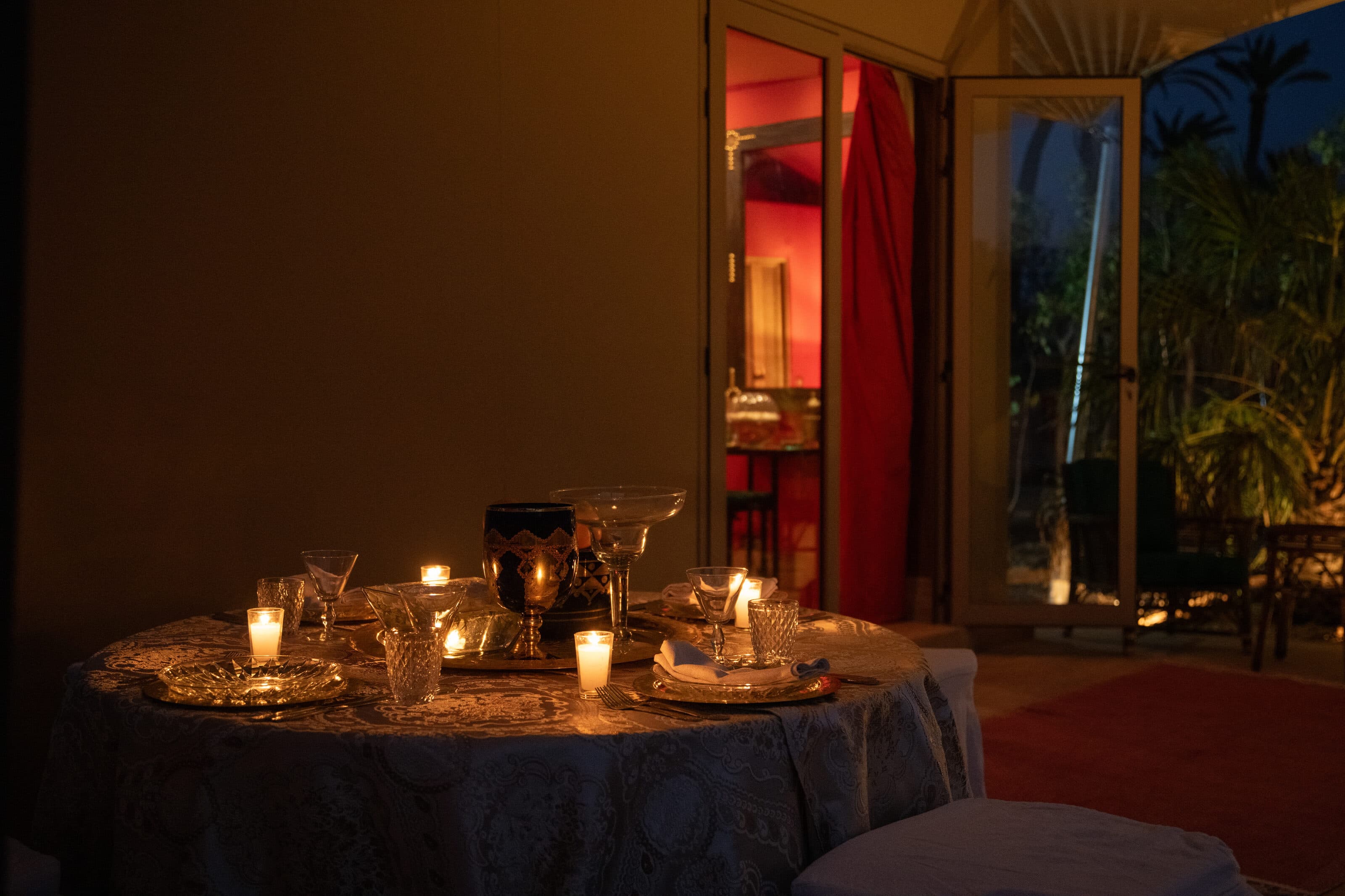 Dining at Jnane Tamsna